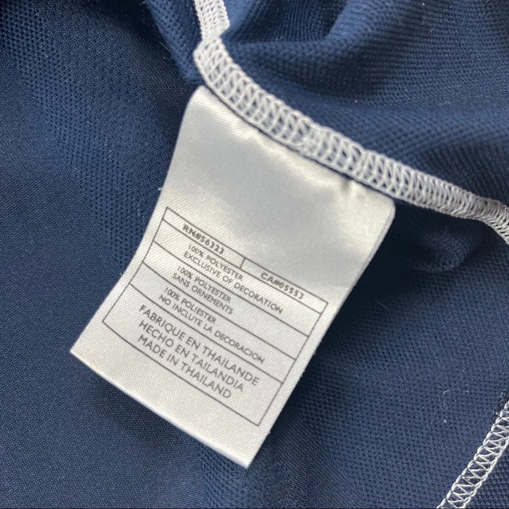 Nike Fit Dry Mens Shirt Size XL Navy Blue Athletic Gym Sports Polyester - Picture 6 of 8